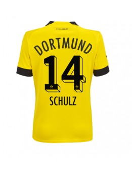 Borussia Dortmund Nico Schulz #14 Heimtrikot für Frauen 2022-23 Kurzarm